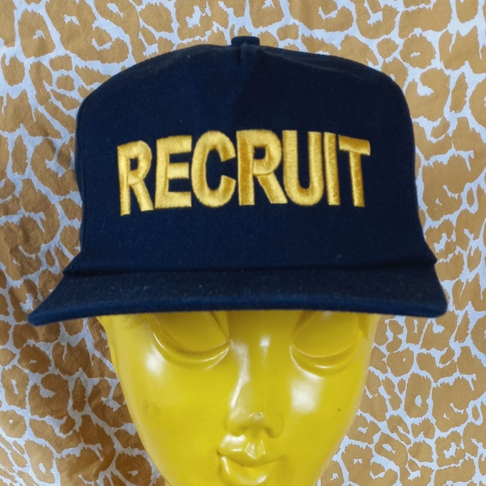 RECRUIT black snapback hat